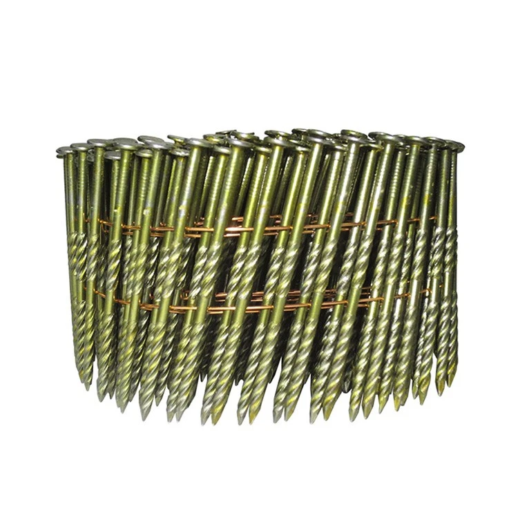 15 Degree Screw Shank Coil Nails